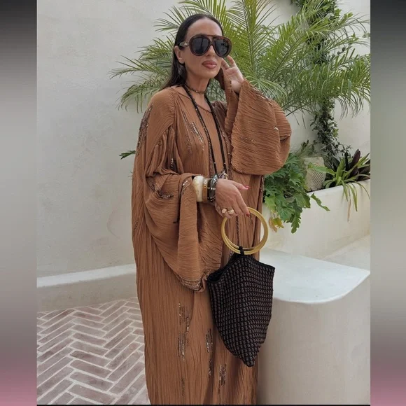 ZARA ZW COLLECTION BEADED DRESS - Picture 10 of 16